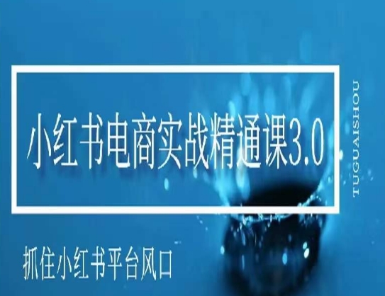 小红书电商实战课程，抓住小红书平台的风口，不错过有一个赚钱的机会-赚米吧