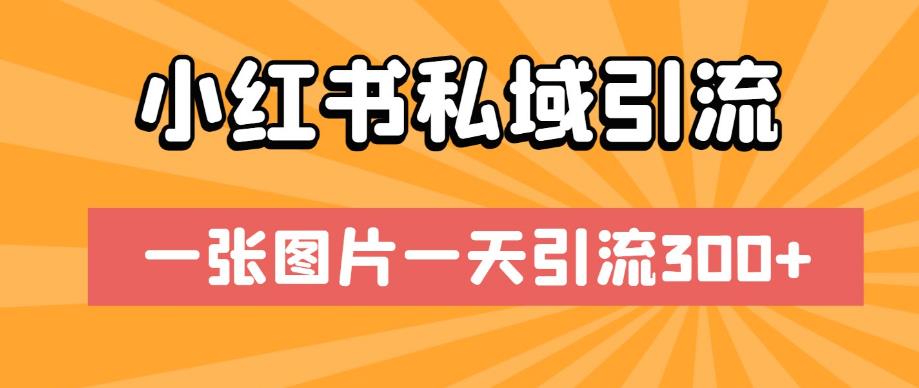 小红书私域引流秘籍！一张图片一天带来300流量！-赚米吧