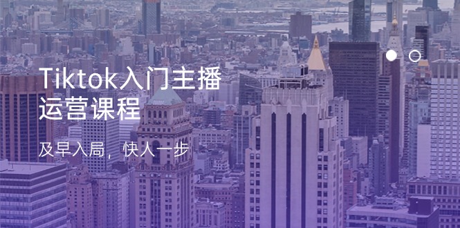 Tiktok入门主播运营课程，及早入局，快人一步（11节）-赚米吧