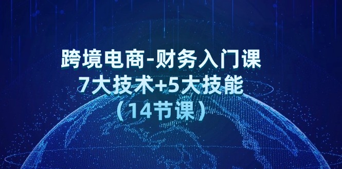跨境电商-财务入门课：7大技术+5大技能（14节课）-赚米吧