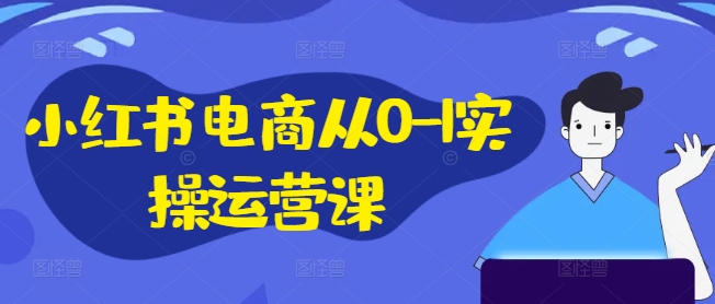 小红书电商从0-1实操运营课，小红书手机实操小红书/IP和私域课/小红书电商电脑实操板块等-赚米吧