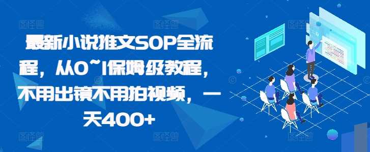 最新小说推文SOP全流程，从0~1保姆级教程，不用出镜不用拍视频，一天400+-赚米吧