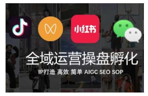 全域运营操盘(抖音+私域+小红书)，IP打造高效简单-赚米吧