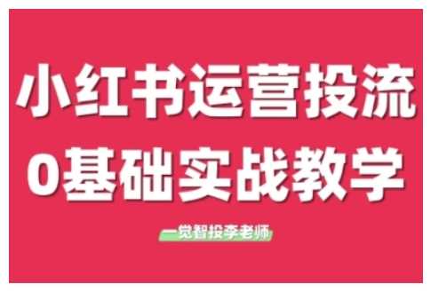 小红书运营投流，小红书广告投放从0到1的实战课，学完即可开始投放-赚米吧