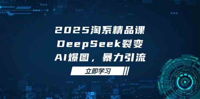 2025无界精品课，DeepSeek裂变，AI爆图，暴力引流助力淘系运营-赚米吧