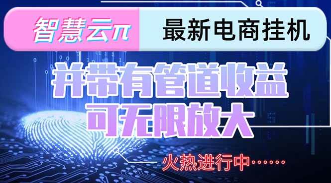 智慧云π电脑挂机单机每天收益300—500+ 并带有团队管道收益 可无限放大-赚米吧