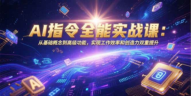 AI指令全能实战课：从基础概念到高级功能，实现工作效率和创造力双重提升-赚米吧